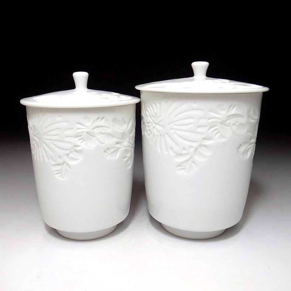 izushi ware japanese tea cup pair